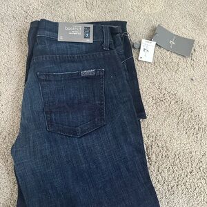 7 For All Mankind Dark Blue Bootcut Jeans